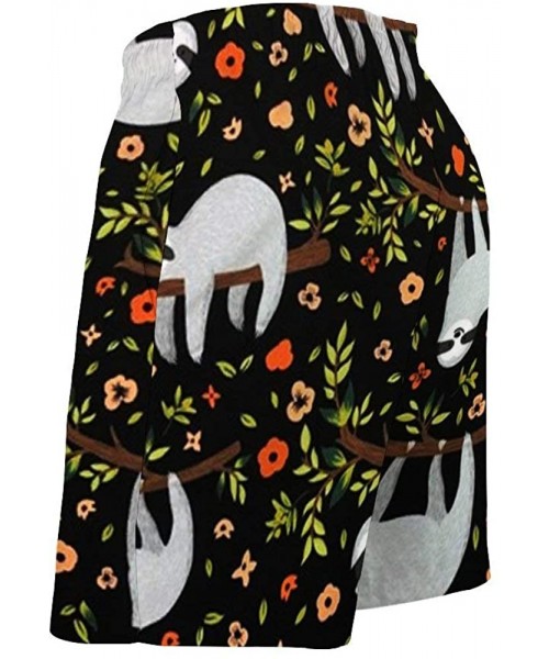 Board Shorts Monarch Butterfly Flower Full Wing Spread Lantana Men with Pocket Beach Pants - Style10 - C019CMKK9H5