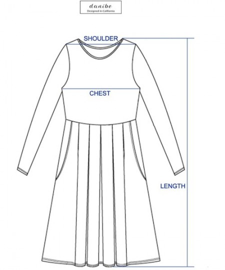 Cover-Ups Women's Long Sleeve Pleated Loose Swing Midi Dress with Pockets (XS-XXL) - Dbd005_ivory - CT196XEX3RM