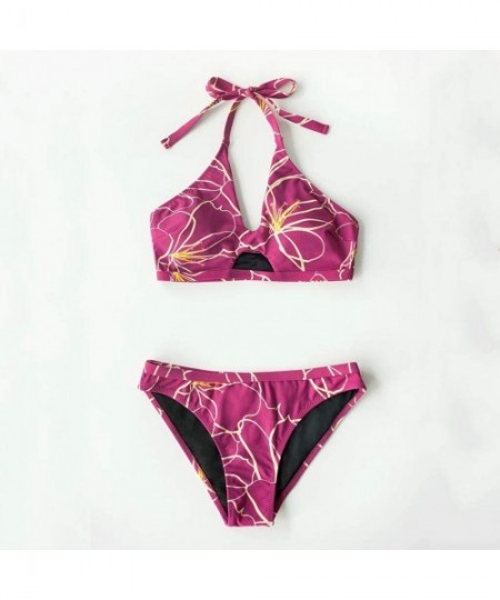 Sets Bikini Swimsuit For Women Push Up Bikini Set Beach Brazilian Swimsuit - Pink8 - CL1940KS629