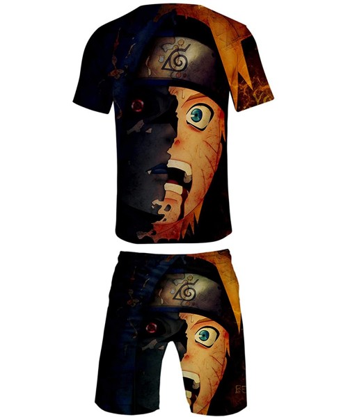 Board Shorts Naruto T-Shirt & Shorts Set Mens Naruto Summer Short Sets Boardshorts Naruto Boardshorts - Q - CB199G0IAOU