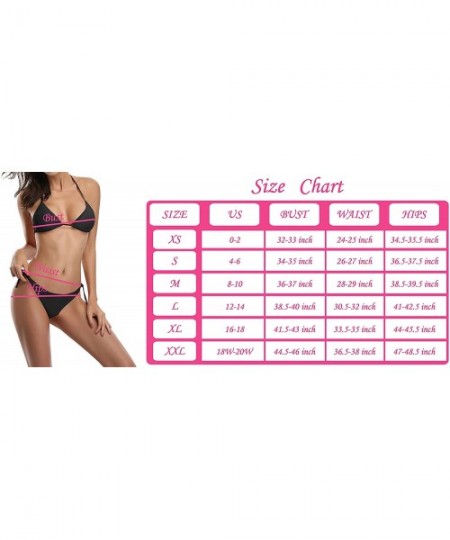 Sets Flag Tie Side 2 PCS Bikini Adjustable Swimsuit Swimwear(XS-XXL) - Multi 4 - CW18NRDTEWK