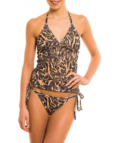 Tops Luanda Tan Through Tankini Top - CC17YXHZ7Y2