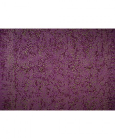 Cover-Ups Batik Sarong - Green Vines on Purple - CB11D7OK0HV