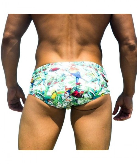 Briefs Sexy Men Swim Briefs Swimwear Bikini Brazilian Cut Surfing Board Shorts - CM12N1BL7RY