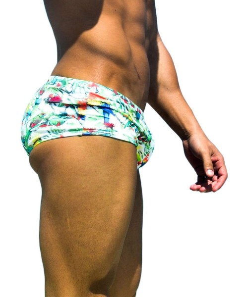 Briefs Sexy Men Swim Briefs Swimwear Bikini Brazilian Cut Surfing Board Shorts - CM12N1BL7RY