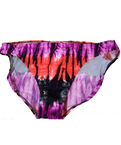 Tankinis Swim Suit Bottom Purple Orange Black Front Lined 14 Multicolored - C811XEOYSVN