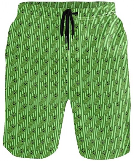 Board Shorts Mens Surfing Shorts Monkey Banana Shoot Swim Trunks Shorts - Pickles - CU18W9DAAXE