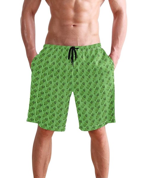 Board Shorts Mens Surfing Shorts Monkey Banana Shoot Swim Trunks Shorts - Pickles - CU18W9DAAXE