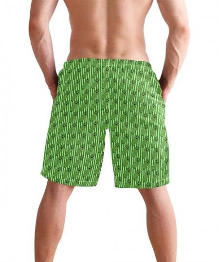 Board Shorts Mens Surfing Shorts Monkey Banana Shoot Swim Trunks Shorts - Pickles - CU18W9DAAXE