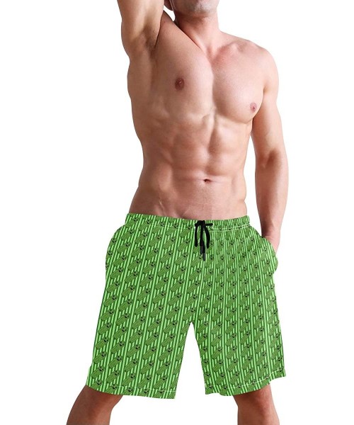 Board Shorts Mens Surfing Shorts Monkey Banana Shoot Swim Trunks Shorts - Pickles - CU18W9DAAXE