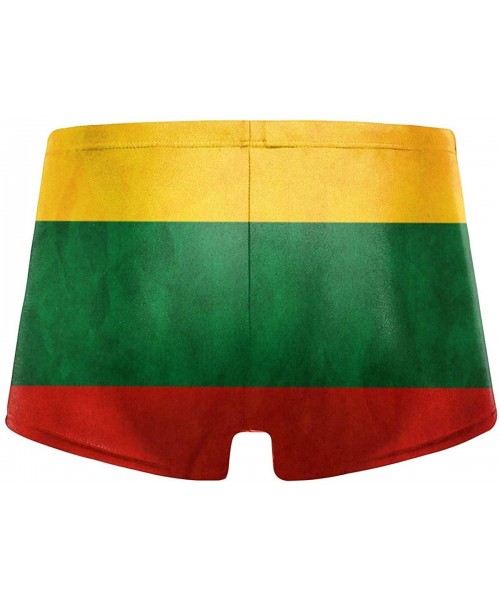 Briefs Men's Swimwear Briefs Swim Trunk Portuguese Flag Bikini Boxer Swimsuit - Lithuania Flag 18 - CT19CCT4LLY