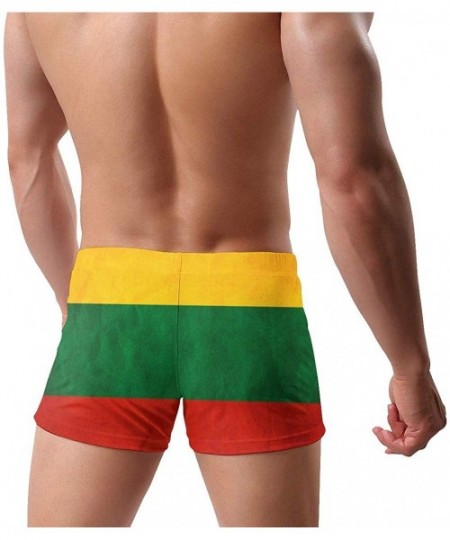 Briefs Men's Swimwear Briefs Swim Trunk Portuguese Flag Bikini Boxer Swimsuit - Lithuania Flag 18 - CT19CCT4LLY