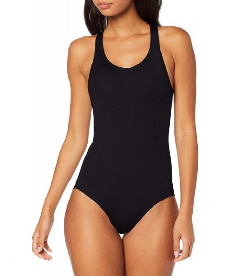 One-Pieces Women's Racer Back Swimsuit - Black - CV18NKCNWDH