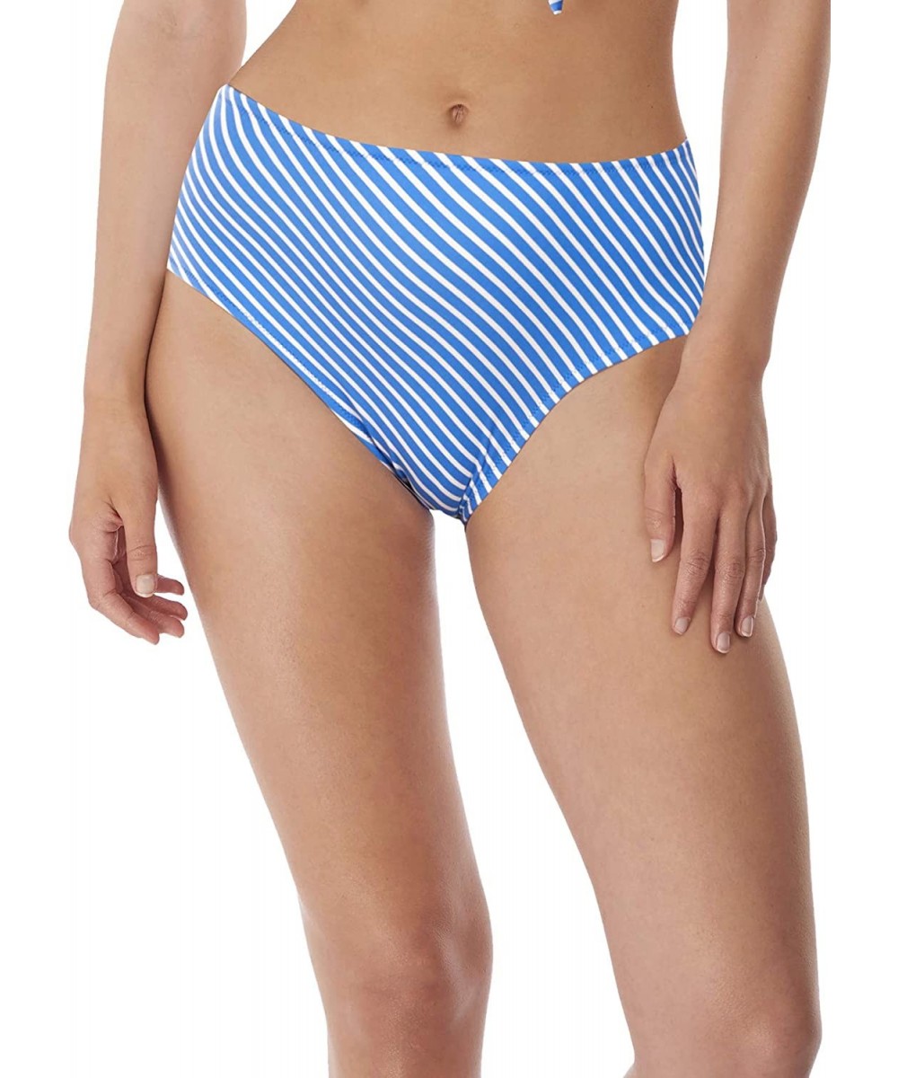 Tankinis Beach Hut High-Waist Bikini Bottom - Blue Moon - CL18ZM6TNRQ