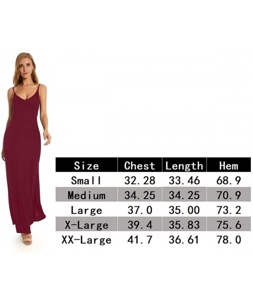 Cover-Ups Women's Summer Casual Loose Dress Plain Swing Side Split Long Dress Sleeveless Beach Cover Up Cami Maxi Dresses wit...