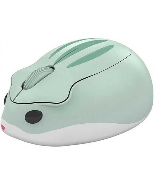 Tankinis Portable Mini Mouse 2.4Ghz with USB Unified Receiver Wireless 1200DPI Cute Hamster Creative Design Mice - Green - CX...