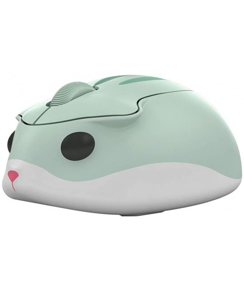 Tankinis Portable Mini Mouse 2.4Ghz with USB Unified Receiver Wireless 1200DPI Cute Hamster Creative Design Mice - Green - CX...