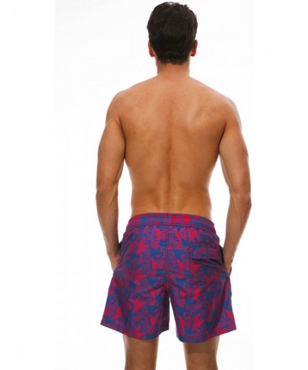 Trunks Men's Swim Trunks Quick Dry Beach Shorts with Mesh Lining - Z-004 - C718D9I8GMZ