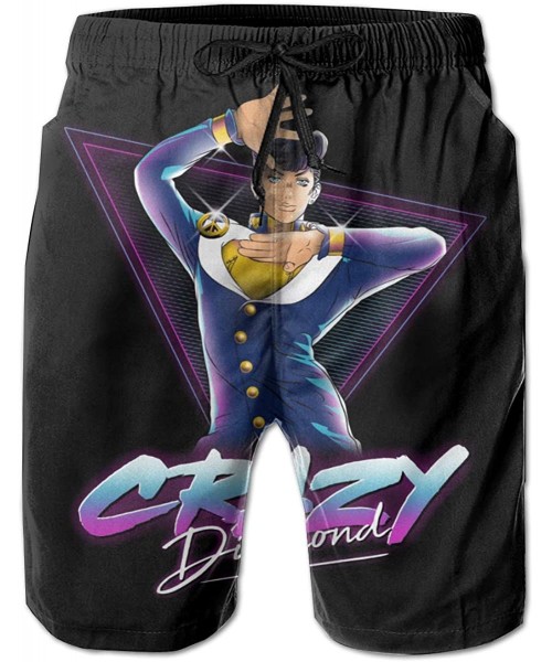 Board Shorts Princess Mononoke Spirits Mans Quick Dry Beach Boardshort Sports Swim Trunk - Higashikata Josuke Crazy Diamond -...