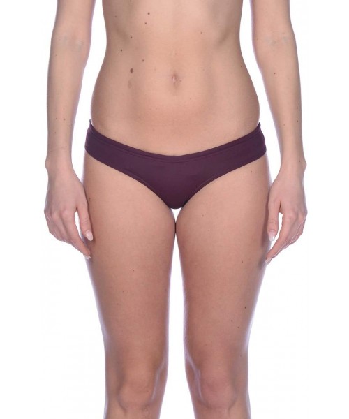 Tankinis Women's Rule Breaker Uniquw Brief MaxLife Bikini Bottom - Red Wine - CV18UQZWN6E