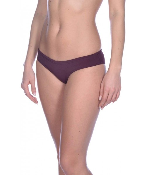 Tankinis Women's Rule Breaker Uniquw Brief MaxLife Bikini Bottom - Red Wine - CV18UQZWN6E