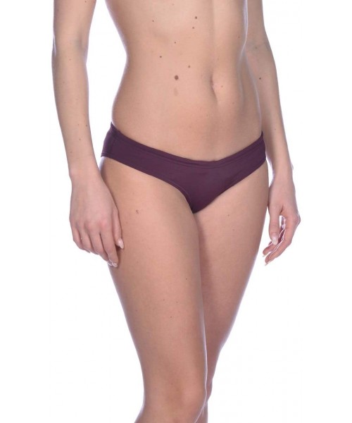 Tankinis Women's Rule Breaker Uniquw Brief MaxLife Bikini Bottom - Red Wine - CV18UQZWN6E