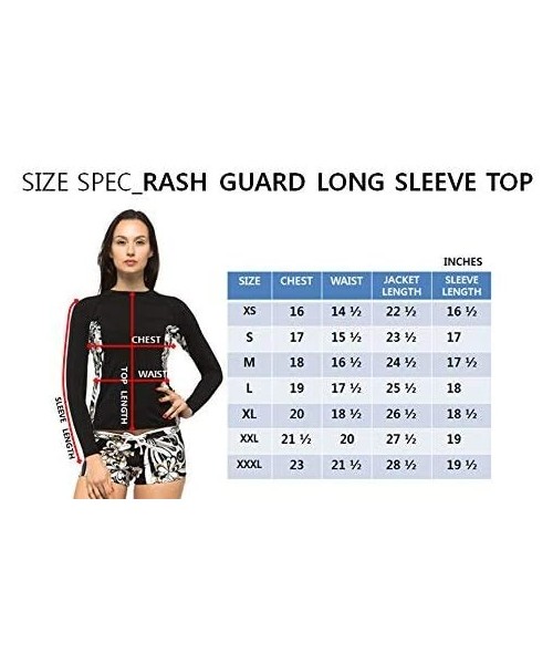 Rash Guards Women Beachwalk Plus Size UPF 50+ Swim Long Sleeve Top Rash Guard - Navy With Blue White - CI12GJWXY7F