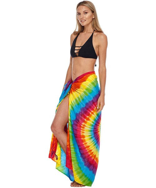 Cover-Ups Womens Beach Cover Up Sarong Swimsuit Cover-Up Pareo Coverups Print - Multi Color - CG193NW3D6K