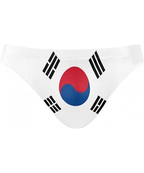 Briefs Mens Swim Briefs Trunk Barbados Flag Athletic Swimsuit Beach Shorts Board Triangle Bikini Swimwear - South Korea Flag ...