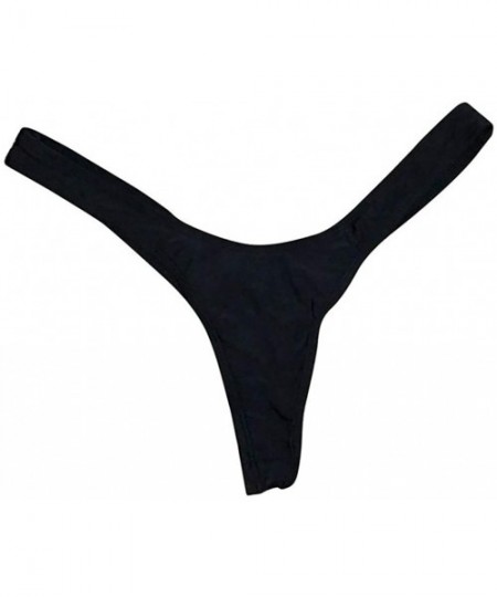 Tankinis High Cut Thong Bikini Bottom Underwear - A - CS193Z32423