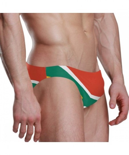 Briefs Sexy Swim Brief Bikini National Flag Beach Athletic Swimwear Briefs Sports - South African Flag - C618T3SCN08