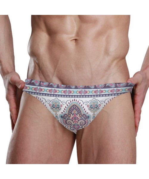 Briefs Men Swimsuit Mandala Flowers Bikini Briefs Male Sexy Swimwear 2030751 - 2030756 - C018WM7SAMX