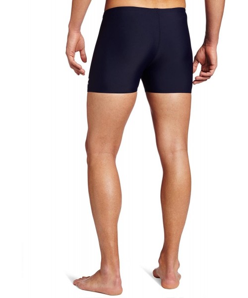 Racing Sport Men's Square Leg Short Swim Suit - Navy - C9112G383ZF