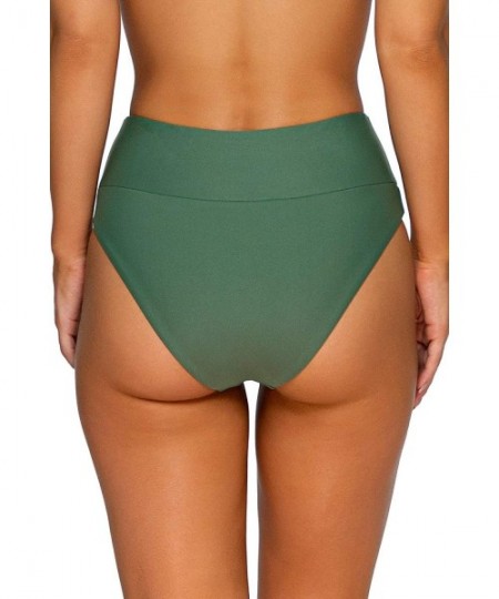 Bottoms Ariel High-Waist Bikini Bottom Swimsuit - Forest - CD196MWUOM2