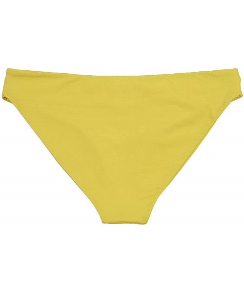 Bottoms Women's Seamless Cutout Moderate Coverage Bottom - Yellow - C718CY8LMWA