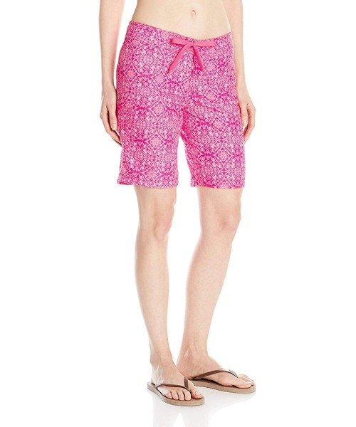 Board Shorts Women's Marina UPF 50+ Active Swim Board Short (Reg & Plus Sizes) - Juliette Pink - CZ127NA90X3