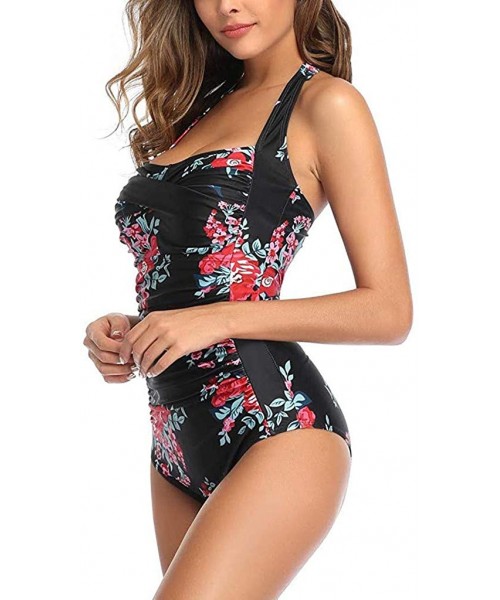 Racing Women's Athletic Training Adjustable Strap One Piece Swimsuit Swimwear Bathing Suit - CL196H2QLLL