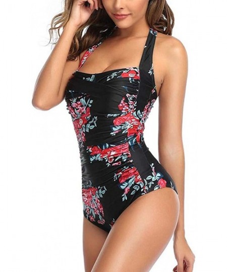 Racing Women's Athletic Training Adjustable Strap One Piece Swimsuit Swimwear Bathing Suit - CL196H2QLLL