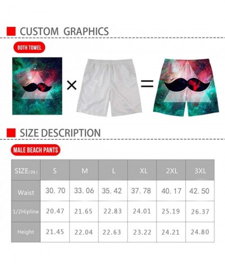 Board Shorts Breathable Summer Casual Stylish Board Shorts Mens Swimwear Easy to Exercise Comfortable Board Shorts-Size S-XXX...