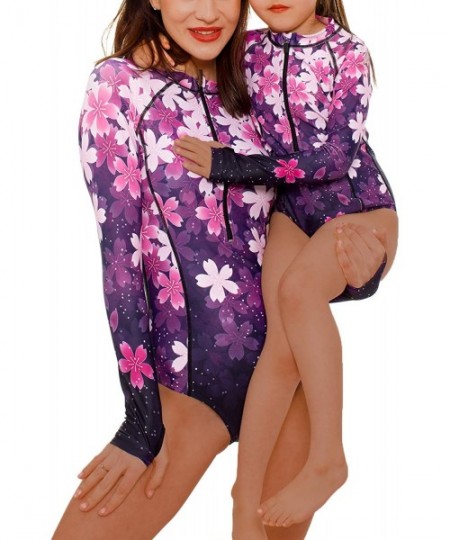 Rash Guards Mother and Daughter Swimwear Family Matching Swimsuit Womens Rashguard Girls Swimwear(Please Order Seperately) - ...