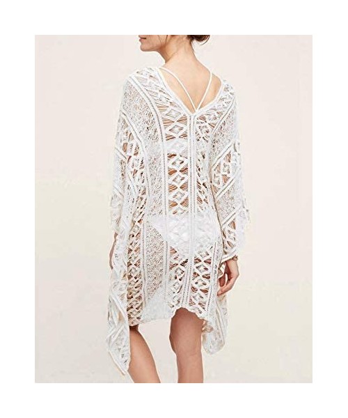 Cover-Ups Swimsuit Cover ups for Women Kimono Cardigan Bikini Beach Cover up - C White 2 - CI18W6Z4UEN