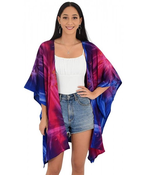 Cover-Ups Kimono Tie-Dye Resortwear Beach Cover - Lolly - CS19C2ODNL3