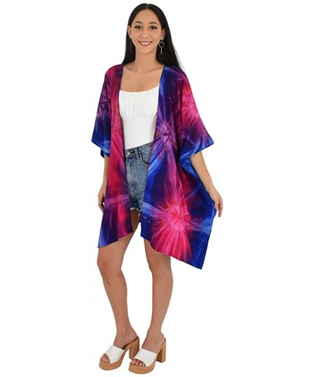 Cover-Ups Kimono Tie-Dye Resortwear Beach Cover - Lolly - CS19C2ODNL3