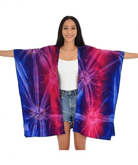 Cover-Ups Kimono Tie-Dye Resortwear Beach Cover - Lolly - CS19C2ODNL3