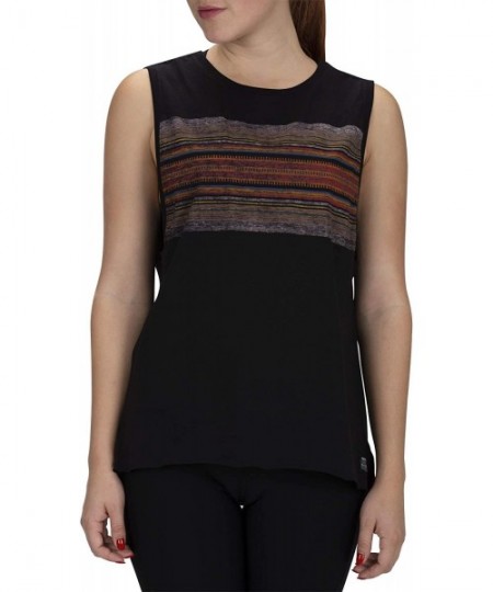 Tankinis Women's Pendleton National Parks Collection - Black Angeacadia Tank Top - CC18L00QHY4