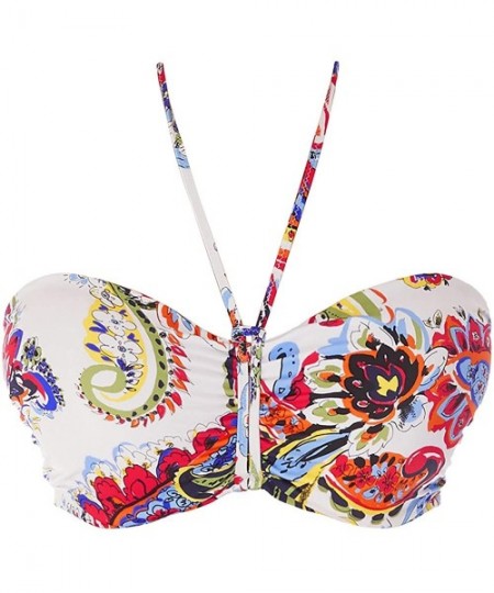 Tops Rococo Bandeau Bikini Top - Paisley - CZ18UTR3RCQ