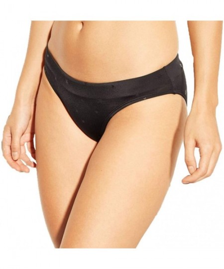 Bottoms Women's Foil Star Hipster Bikini Bottom - Star Black - CD195R6QC4U