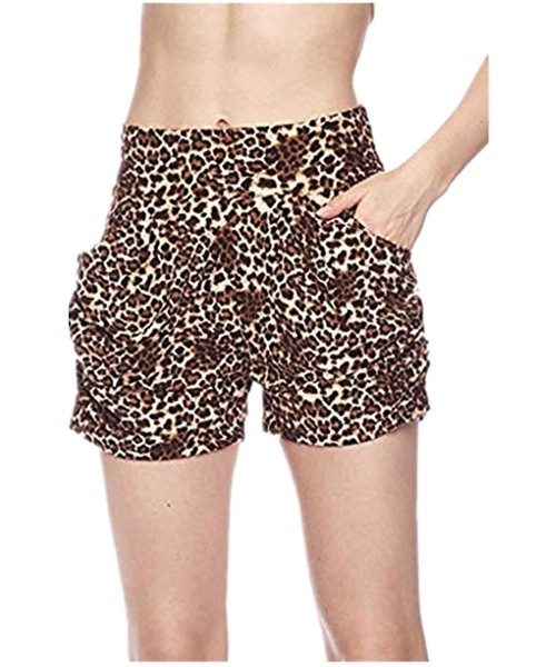 Board Shorts Women's Summer Leopard Pocket Shorts - Leopard - CD193IADLM8