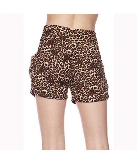 Board Shorts Women's Summer Leopard Pocket Shorts - Leopard - CD193IADLM8