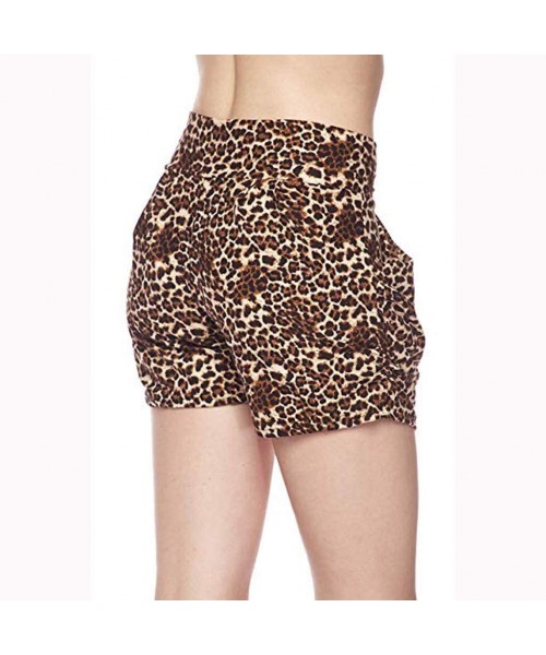 Board Shorts Women's Summer Leopard Pocket Shorts - Leopard - CD193IADLM8